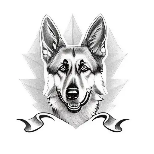 German Shepherd Portrait