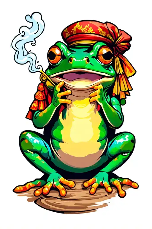 Frog Smoking