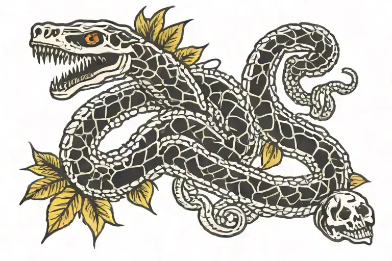 Snake Serpent Skeleton