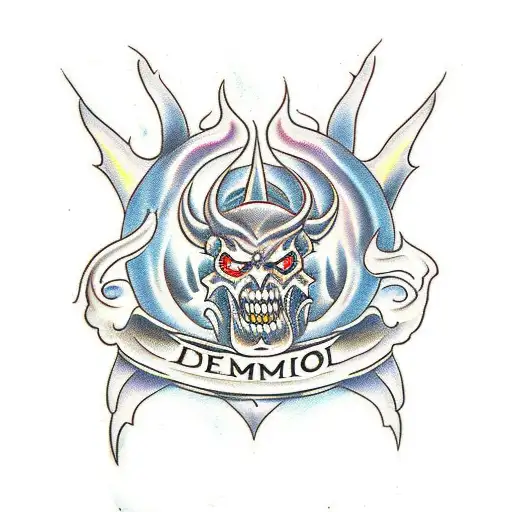 Demon Name With Flames