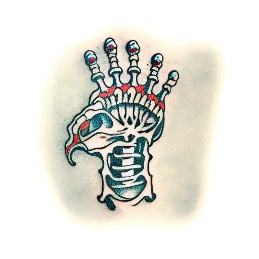 Skeleton Hand With A Candel