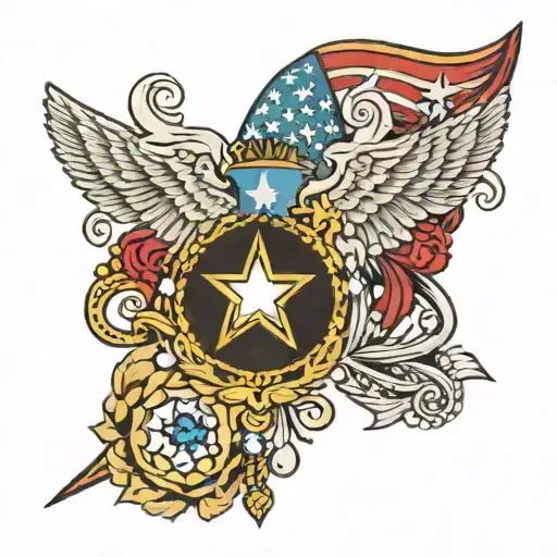 Army Mom & Air Force Veteran Jeweled