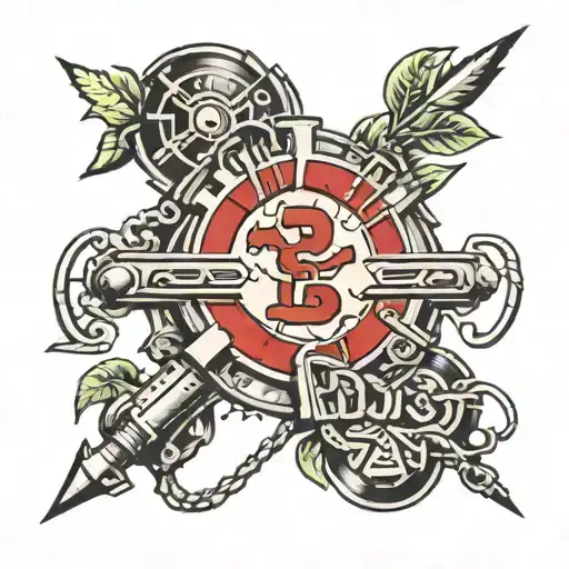 Ironman Triathlon Symbol Incorporating Elements Of Recovery