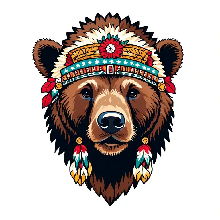 Bear And Indian