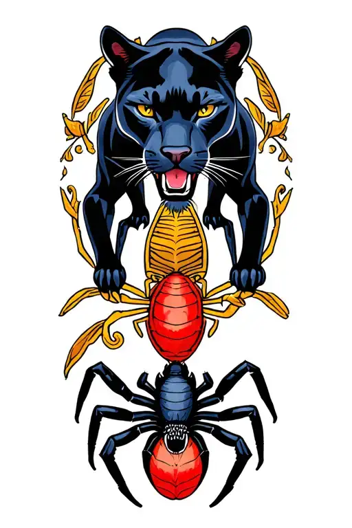 Panther And Spider