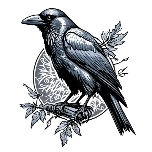 Crow Perched Grim Reaper Back Ground