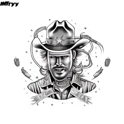 Plate Of Spaghetti With Cowboy Hat