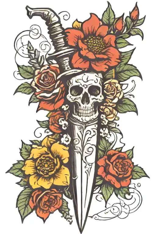 Dagger And Dead Flowers