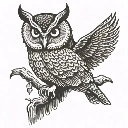 Owl Oldschool Black