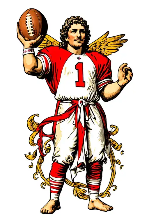 Football God Holding
