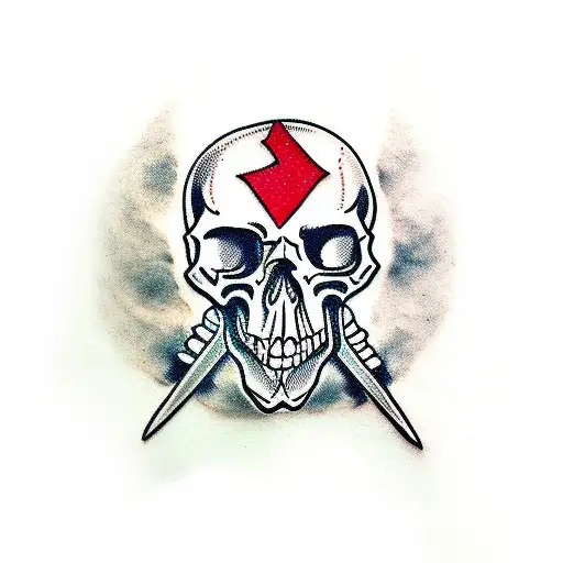 Dagger Throw A Skull