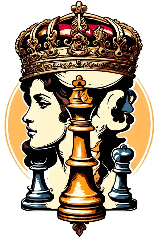Chess Queen And King Mat