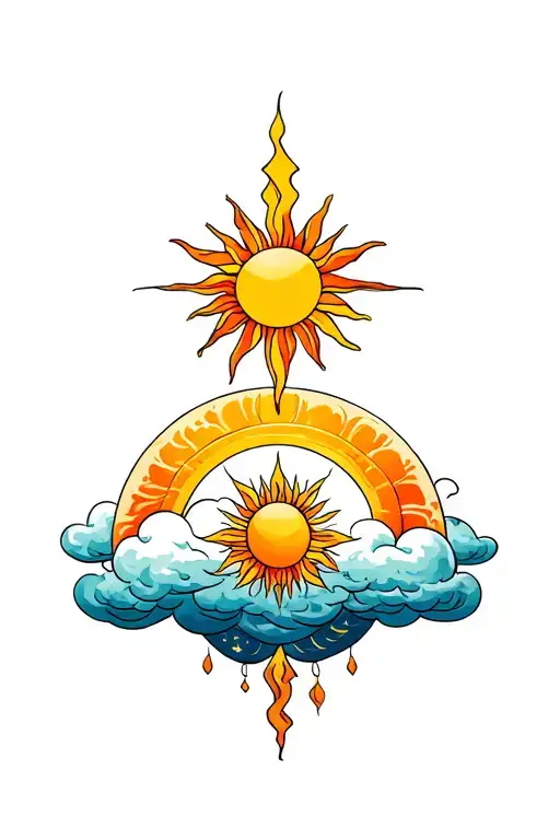 Sun And Cloud