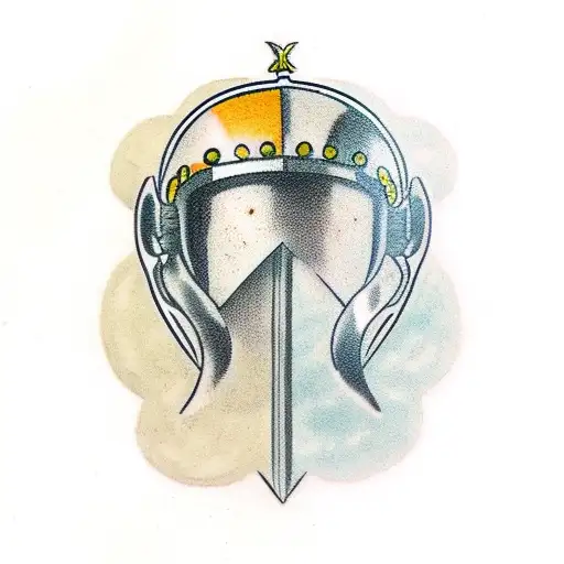 Spartan Helmet With Words Momento Mori