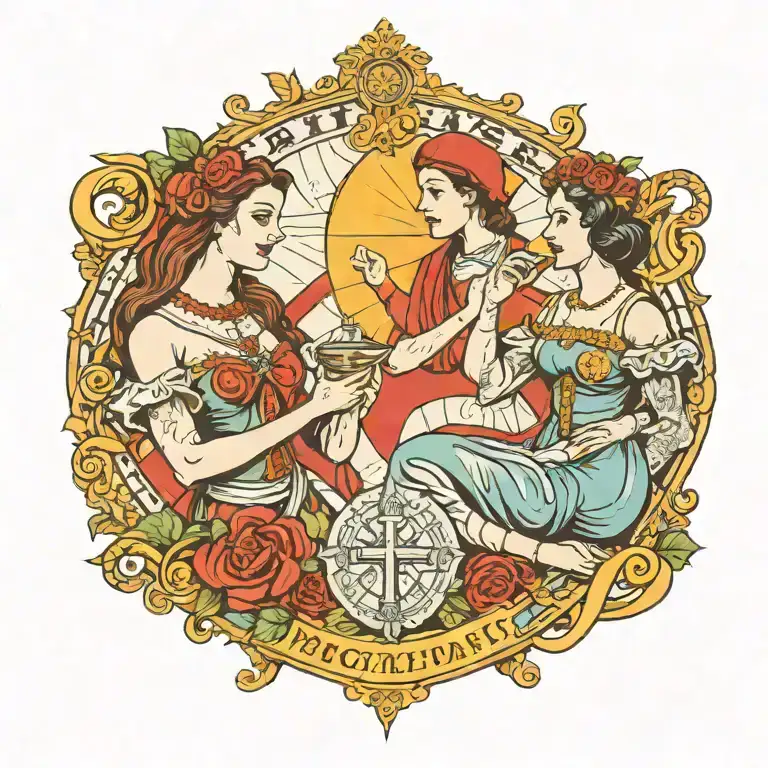 A Protestant Woman And A Catholic Woman Fighting