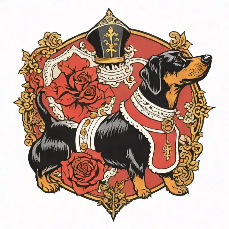 A Dog Dressed Like A Priest