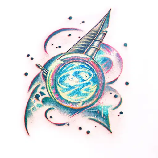 Book With A Fantasy World Burst Out Of It