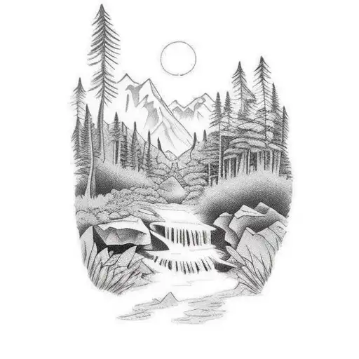 A Hiking Trail Leading To A Hidden Waterfall In A Dense Jungle