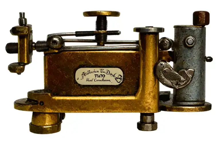 Induction Tattoo Machine Made From A Bird Perched