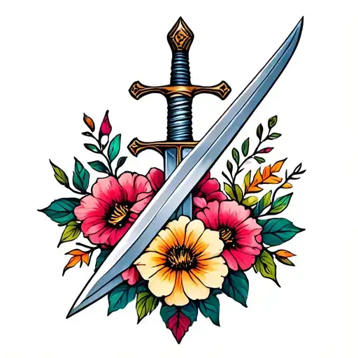 Sword And Flowers