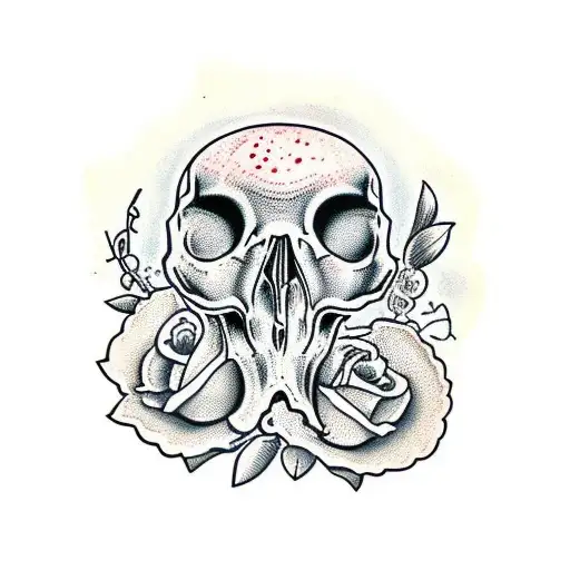 Pomegranate In The Form Of A Skull