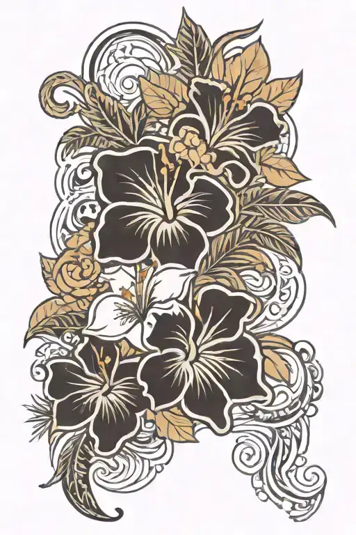 Hawaiin Tattoo Design Inspired