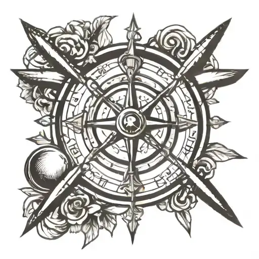 Latin Cross And Compass