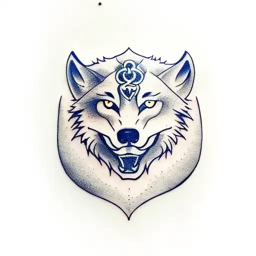 Wolf With Yinyang
