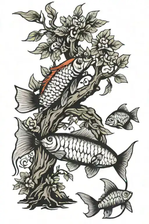 Fish Climbing Tree Of Life