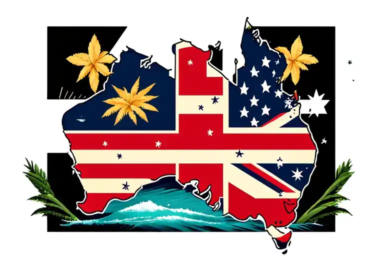 Australia Travel Tatto