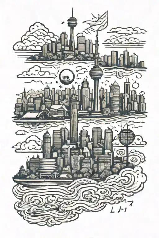 Korean Toronto Skyline