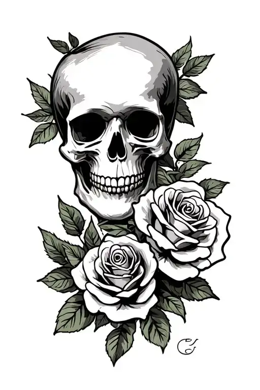 Skull And Roses
