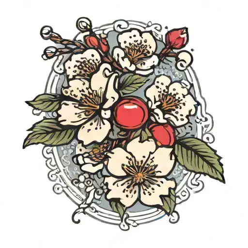 Cherry Blossom Three Kids