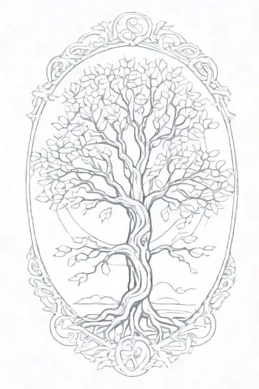Self Love Tree Of Life Intertwined Representing The Client's