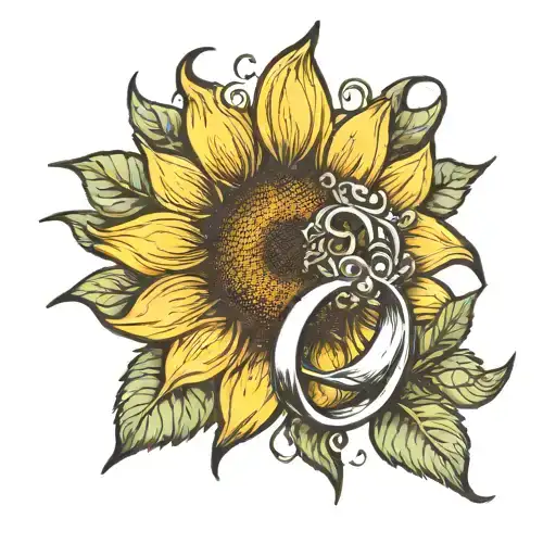 Sunflower That Covers A Ring