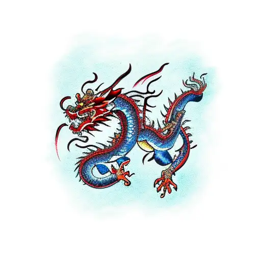 Chinese Dragon Human God