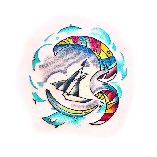 Moon And Handwritten Letters