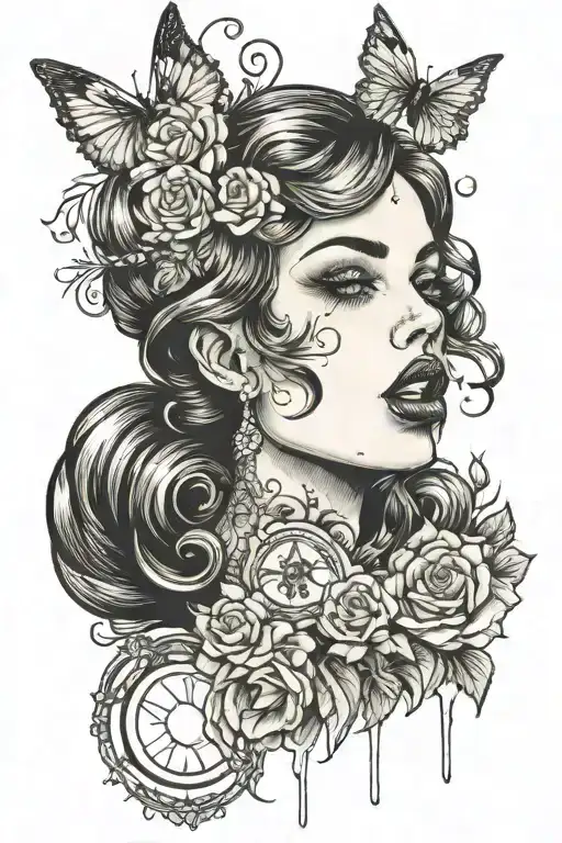 Pretty Girl With Percocet On Her Tongue