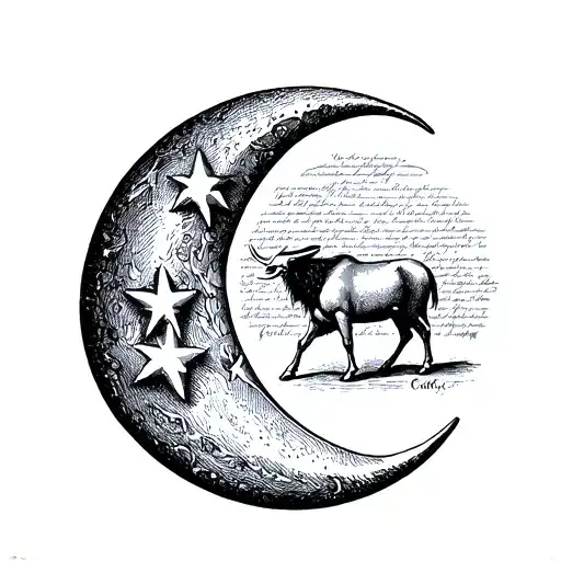 Half Moon With Taurus Constitution
