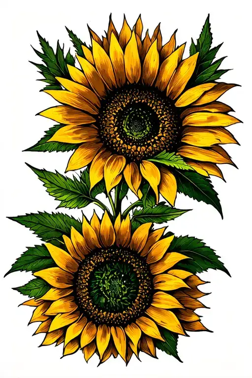 Sunflower With Cannabis