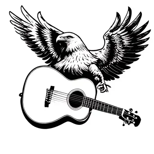 Eagle And Guitar