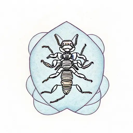 Simple Scorpion With A Heart Instead Of A Stinger