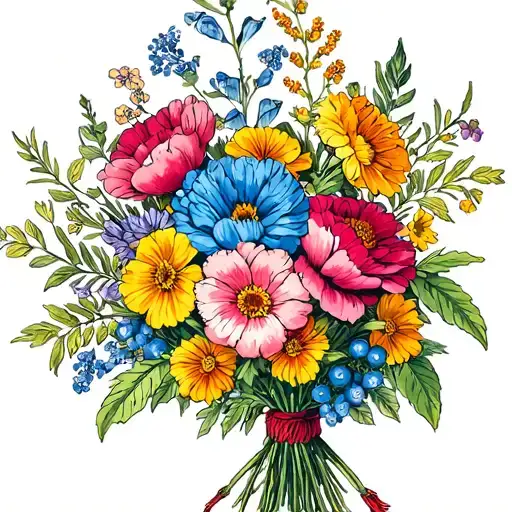 Birth Flower Bouquet