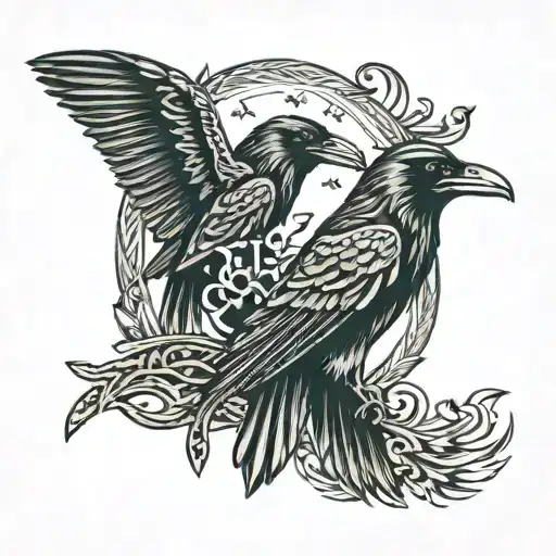 Ravens Nordic Runes