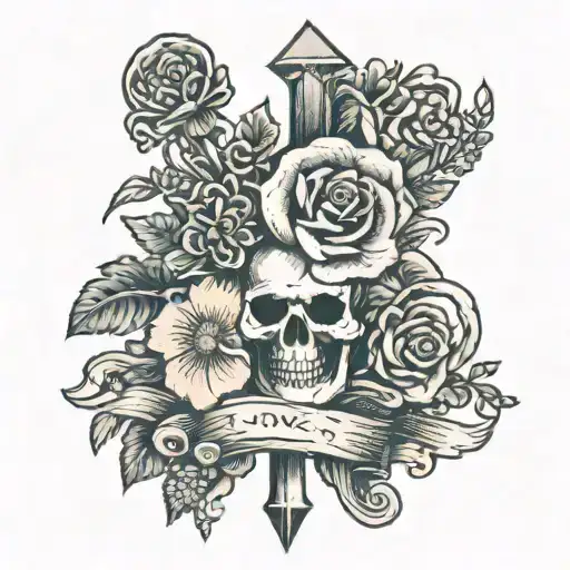 Love And War Flowers And Graveyard