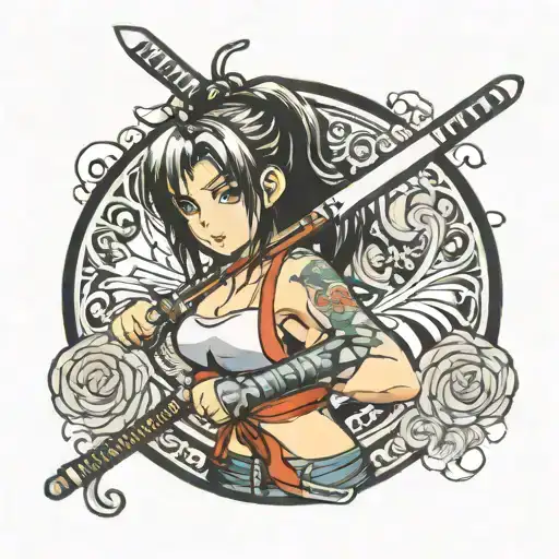 Anime Girl With Katana