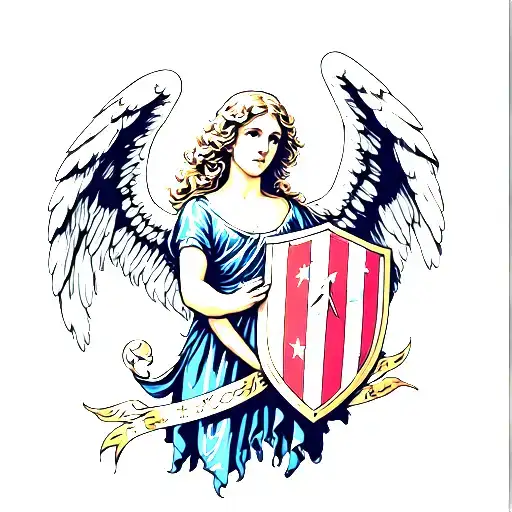 Angel With Shield