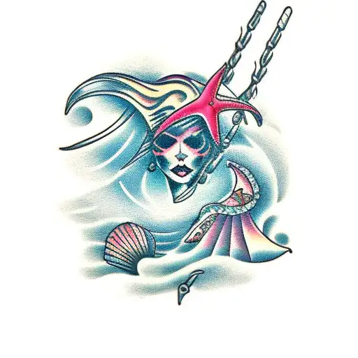 Siren And Sea Star