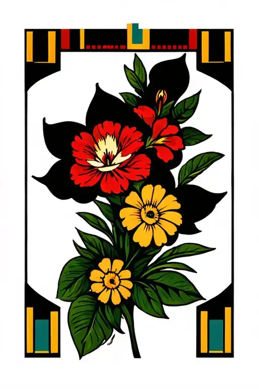 Egyptian Flowers Blooming