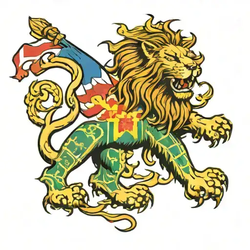 Scottish Flag Lion